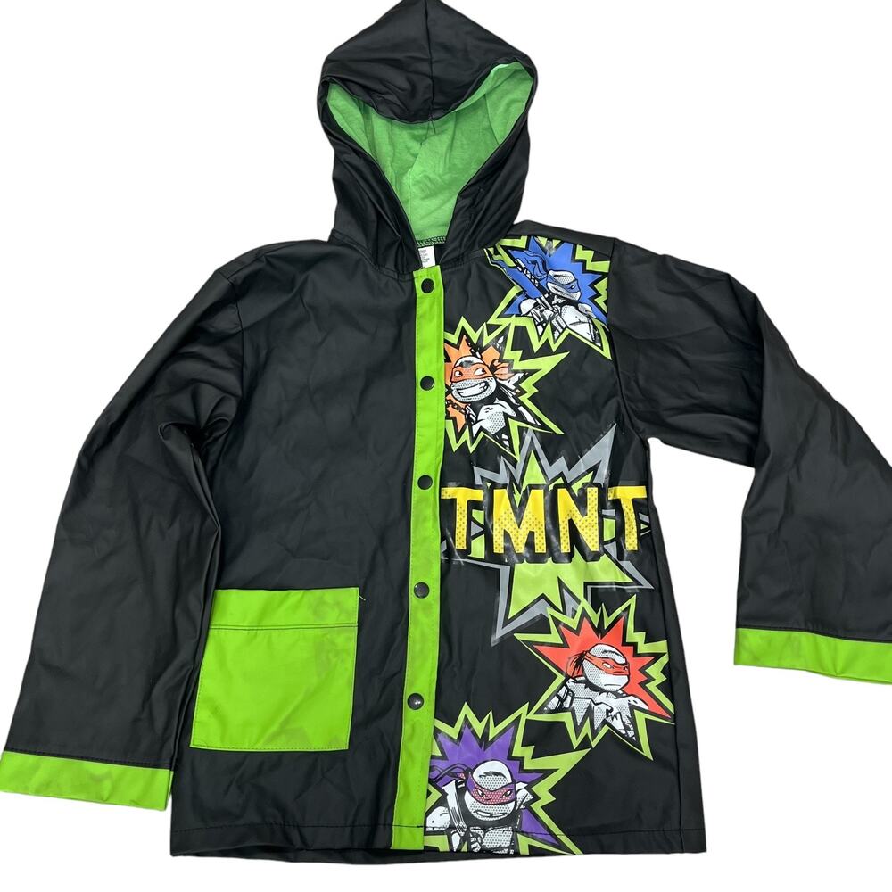 TMNT Raincoat Kids Small Nickelodeon Ninja Turtles Hooded Jacket